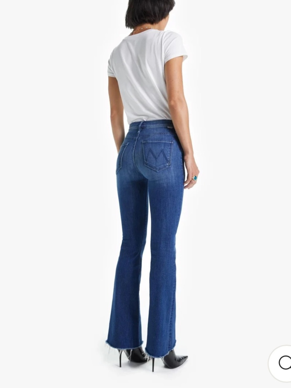Mother weekender fray flare jeans